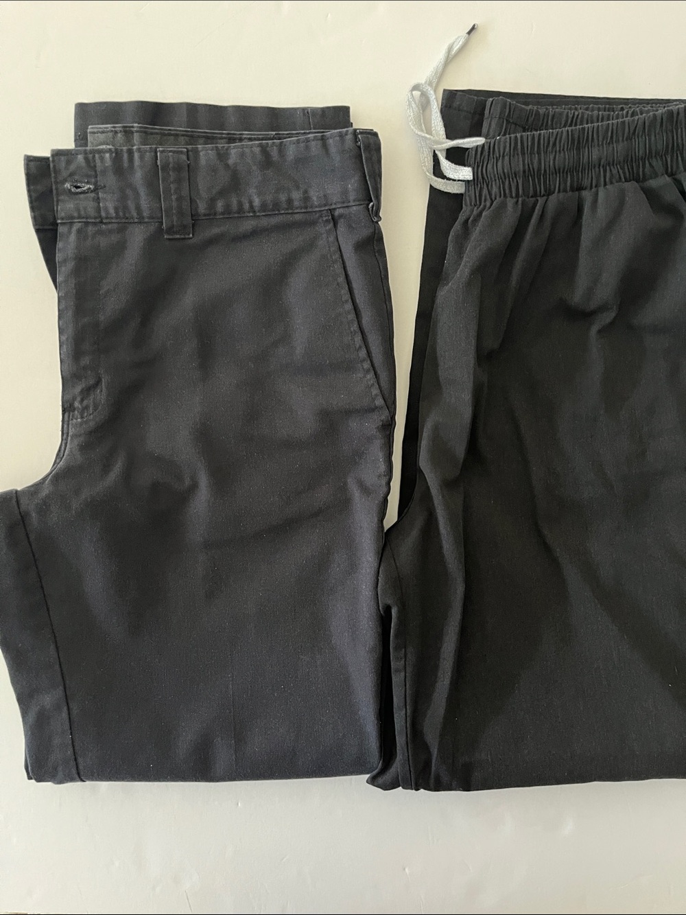 Dickies Men's Black Chino and Reclaimed Vintage Drawstring Pants Set